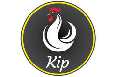 STICKERS 'KIP' 28mm 500st/rol